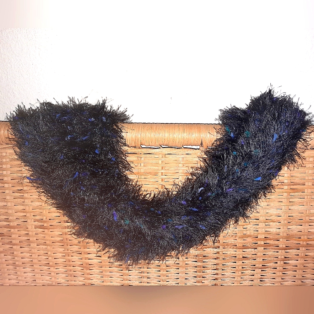 Handmade Crochet Scarf Elegant Statement (Italian yarn)
